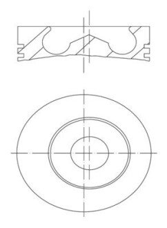 1000100 Поршень MAHLE / KNECHT підбір по vin на Brocar