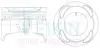 45601050 Поршні ремонт +0.50mm(к-кт на мотор) Suzuki G16 (16V) TEIKIN підбір по vin на Brocar