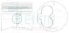 Поршень ремонтный +0.50мм (1шт) VAG  1.6L-2.4L 48101A050
