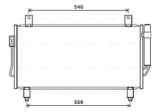 MT5252D Радіатор кондиціонера MITSUBISHI OUTLANDER 12-(AVA) AVA COOLING підбір по vin на Brocar