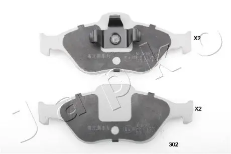 50302 Колодки гальмівні дискові Mazda 2 1.25 (03-),Mazda 2 1.4 (03-),Mazda 2 1.4 (03- JAPKO підбір по vin на Brocar
