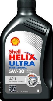 550063272 OLEJ SHELL 5W30 1L AR-L HELIX ULTRA PROFESSIONAL C4 / RENAULT RN0720 SHELL підбір по vin на Brocar