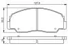 0986495339 TOYOTA Тормозные колодки пер. Land Cruiser -96 BOSCH підбір по vin на Brocar