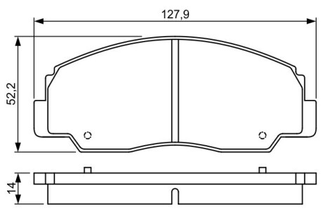 0986495339 TOYOTA Тормозные колодки пер. Land Cruiser -96 BOSCH підбір по vin на Brocar