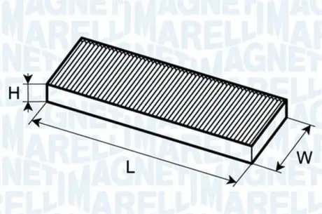 BCF237 Фільтр повітря (салону) MAGNETI MARELLI підбір по vin на Brocar
