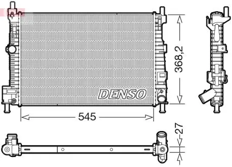 DRM44045 Радиатор двигателя DENSO подбор по vin на Brocar