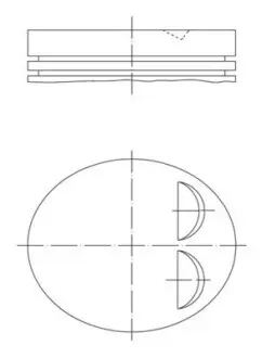 039PI00122002 Поршень MAHLE / KNECHT подбор по vin на Brocar