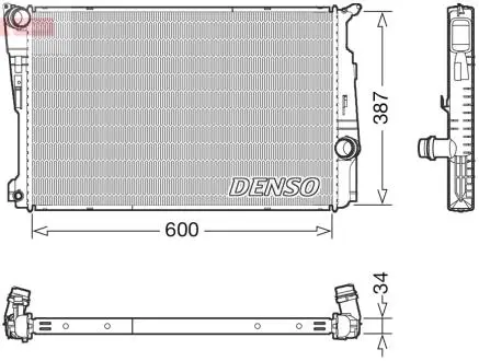 DRM05006 Радіатор DENSO підбір по vin на Brocar