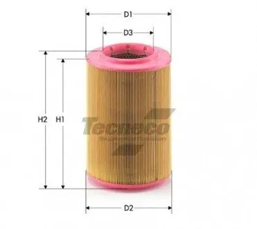 AR601 Фільтр повітряний Ford Maverick 2.7TD 5/96- Nissan Terrano II 2.7TD 1/96-9/97 TECNECO підбір по vin на Brocar