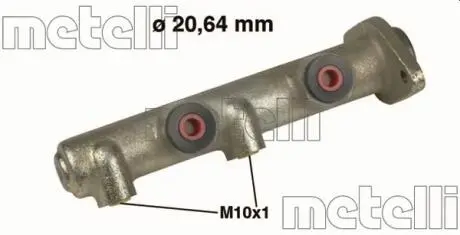 050079 Циліндр торм. голов METELLI підбір по vin на Brocar