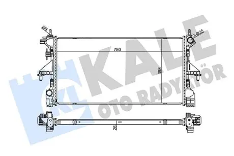 355660 Радіатор охолодження Jumper,Fiat Ducato,Peugeot Boxer 2.2/3.0HDI -6 KALE OTO RADYATOR підбір по vin на Brocar