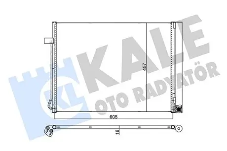 342495 Радіатор кондиціонера X5 E70,F15,X6 E71,F16 07- KALE OTO RADYATOR підбір по vin на Brocar