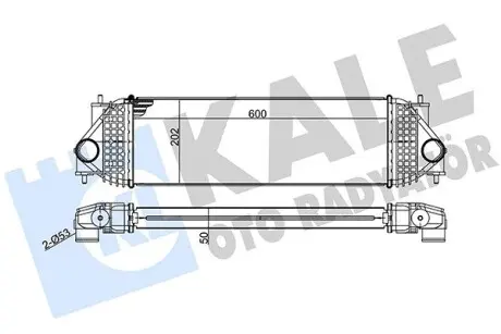 342365 SUZUKI Интеркулер Grand Vitara II 1.9DDiS 05- KALE OTO RADYATOR підбір по vin на Brocar