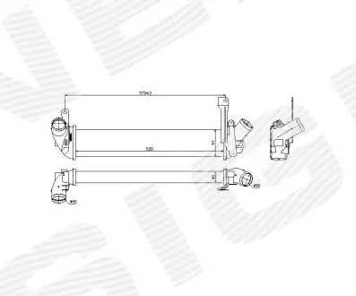 RI96563 Інтеркулер SIGNEDA підбір по vin на Brocar