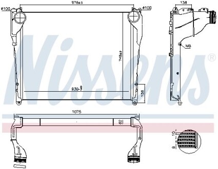 97081 Інтеркулер NISSENS підбір по vin на Brocar