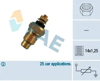 30260 Датчик температуры жидкости охлаждения FAE підбір по vin на Brocar