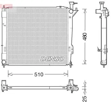 DRM41015 Радиатор, охлаждение двигателя DENSO подбор по vin на Brocar