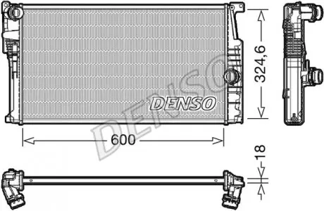DRM05017 Радіатор, охолодження двигуна DENSO підбір по vin на Brocar