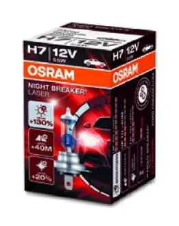 64210NBL Автолампа H7 12V 55W PX26d Night Breaker Laser +130% OSRAM підбір по vin на Brocar