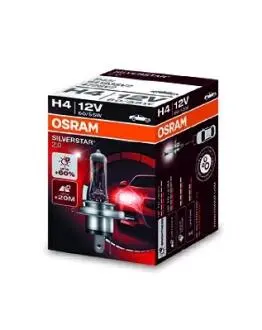 64193SV2 Автолампа H4 12V 60/55W P43t Silverstar 2.0 +60% Extra Lifetime OSRAM підбір по vin на Brocar