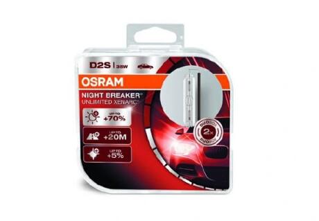 66240XNBHCB Автолампа Osram 66240XNB-HCB Xenarc Night Breaker Unlimited D2S P32d-2 35 W прозора OSRAM підбір по vin на Brocar