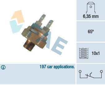 35440 Датчик температури охолоджуючої рідини VW T3/LT (28-35)/Caddy/Golf II 1.0-2.8 -96 (M10x1) 65℃ FAE підбір по vin на Brocar