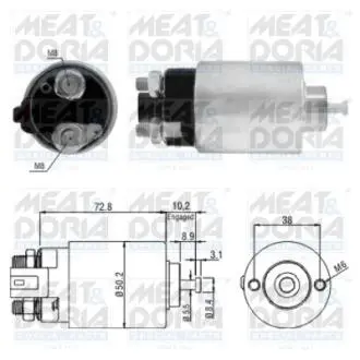 46156 Соленоїд стартера MEAT&DORIA підбір по vin на Brocar