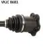 VKJC8681 Полуось AUDI A4/A5 07- SKF підбір по vin на Brocar