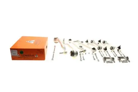 13AU0300 Комплект рычагов подвески (передней) Audi A4/Skoda Superb/VW Passat B5 96-05 (полный) ASMETAL підбір по vin на Brocar
