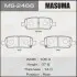 MS2466 Колодка тормозная задняя Infinity FX 35 (02-10)/ Nissan Juke (10-), Leaf (12-17), Murano (04-), Pathfinder (14-), Qashqai (06-13), Teana (03-10) (MS24 MASUMA підбір по vin на Brocar