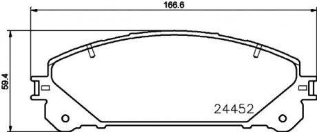 NP1109SC Колодки тормозные дисковые передние Strong Ceramic Lexus RX 350, 450 (08-)/Lexus NX 200t, 300h (14-)/RAV-4 2.0 (15-) (NP1109SC) NISSHINBO NISSHINBO підбір по vin на Brocar