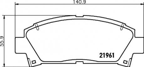 NP1077 Колодки тормозные дисковые передние Lexus GS 300, 430 (05-11), Camry 2.0, 2.4(01-06), Avensis 1.8, 2.0 (00-03) (NP1077) NISSHINBO NISSHINBO подбор по vin на Brocar