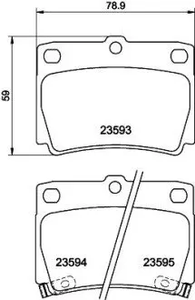 NP3008 Колодки тормозные дисковые задние Mitsubishi Pajero Sport II 2.5, 3.0 (08-), Sport III 2.4, 2.5, 3.0 (15-) (NP3008) NISSHINBO NISSHINBO подбор по vin на Brocar