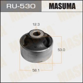 RU530 Сайлентблок переднего нижнего рычага задний Nissan Juke (10-), Leaf (12-), Qashqai (06-13;15-), X-Trail (07-) (RU530) MASUMA MASUMA підбір по vin на Brocar