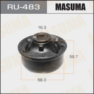 RU483 Сайлентблок переднього важеля задній MASUMA підбір по vin на Brocar