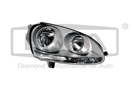 89410188002 Фара правая галогеновая без моторчика (белая рамка) VW Golf V (1K1) (03-09), Jetta III (1K2) (05-10) (89410188002) DPA DPA подбор по vin на Brocar