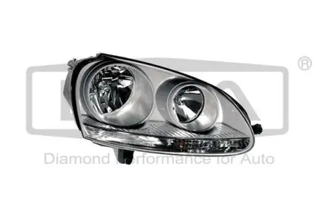 89410188002 Фара права галогенова без моторчика (біла рамка)) VW Golf V (1K1) (03-09), Jetta III (1K2) (05-10) (89410188002) DPA DPA підбір по vin на Brocar
