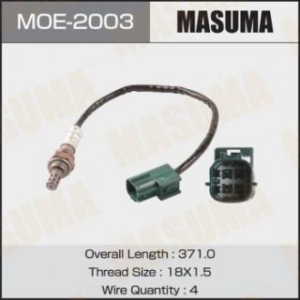 MOE2003 Датчик кислорода (лямбда-зонд) Nissan Murano (04-08), Primera (02-07), Teana (03-08), X-Trail (01-07) (MOE2003) MASUMA MASUMA подбор по vin на Brocar