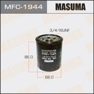 MFC1944 Фильтр масляный Suzuki Grand Vitara (05-16), Kizashi (09-15), Swift (00-10), SX4 (06-), Vitara (15-) (MFC1944) MASUMA MASUMA подбор по vin на Brocar