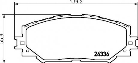 NP1019 Колодки тормозные дисковые передние Toyota Auris,Corollla 1.3, 1.4, 1.6, 2.0 (07-),RAV 4 2.5 (12-) (NP1019) NISSHINBO NISSHINBO підбір по vin на Brocar