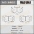 MS1482 Колодка тормозная передняя Mitsubishi Pajero (06-)/ Toyota Hilux (11-), Land Cruiser Prado (02-09) (MS1482) MASUMA MASUMA підбір по vin на Brocar