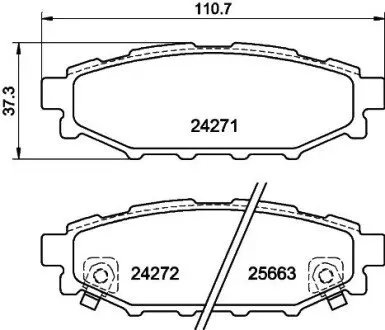 NP7006 Колодки тормозные дисковые задние Subaru Forester, Impreza, Legacy, Outback 2.0, 2.2, 2.5 (03-) (NP7006) NISSHINBO NISSHINBO подбор по vin на Brocar