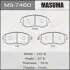 MS7460 Колодка тормозная передняя Subaru Forester (01-14), Impreza (00-14), Legacy (02-14), XV (12-17) (MS7460) MASUMA MASUMA підбір по vin на Brocar