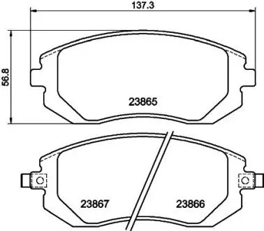 NP7001 Колодки тормозные дисковые передние Subaru Forester, Impreza, Legacy, Outback 2.0, 2.5 (06-) (NP7001) NISSHINBO NISSHINBO подбор по vin на Brocar