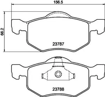 NP5028 Колодки тормозные дисковые передние Mazda Tribute 2.0, 3.0 (06-08)/Ford KA 1.2, 1.3 (08-) (NP5028) NISSHINBO NISSHINBO подбор по vin на Brocar