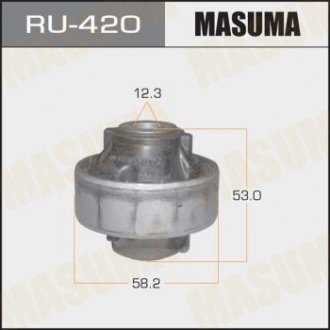 RU420 Сайлентблок переднего нижнего рычага задний Nissan Micra (02-10), Note (05-12), Tida (04-12) (RU420) MASUMA MASUMA подбор по vin на Brocar