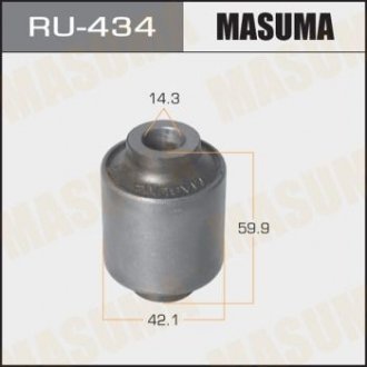 RU434 Сайлентблок переднього нижнього важеля передній Hyundai/ Kia Santa Fe (01-15), Sorento (02-18) (RU434) MASUMA MASUMA підбір по vin на Brocar