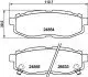 NP7013 Колодки тормозные дисковые задние Subaru Forester 2.0 (13-19), Tribeca 3.0, 3.6 (06-14) (NP7013) NISSHINBO NISSHINBO підбір по vin на Brocar