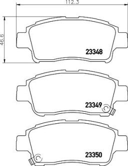 NP1007 Колодки гальмівні дискові передні Toyota Yaris 1.0, 1.3, 1.4 (01-05), Yaris 1.5 (10-) (NP1007) NISSHINBO NISSHINBO підбір по vin на Brocar