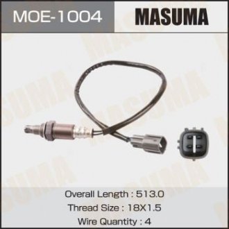 MOE1004 Датчик кислорода (лямбда-зонд) Toyota Camry (03-07), Highlander (07-10), RAV 4 (03-12) (MOE1004) MASUMA MASUMA подбор по vin на Brocar